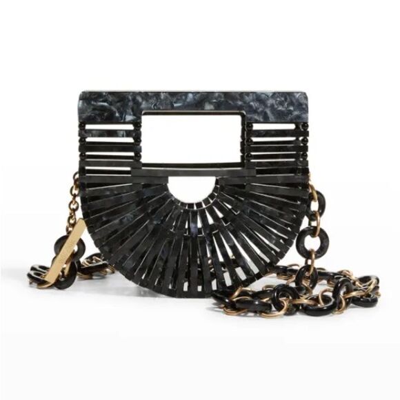 cult gaia Handbags - Cult Gaia Ark Nano Marble Acrylic Belt Bag